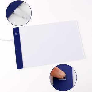 A4 Dimmable Light Pad/Light Board Blue, Blue and Pink