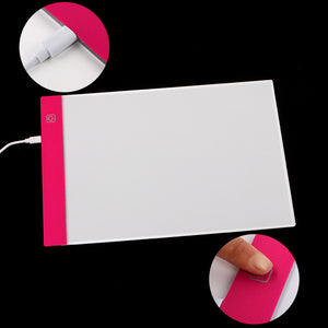 A4 Dimmable Light Pad/Light Board Blue, Blue and Pink